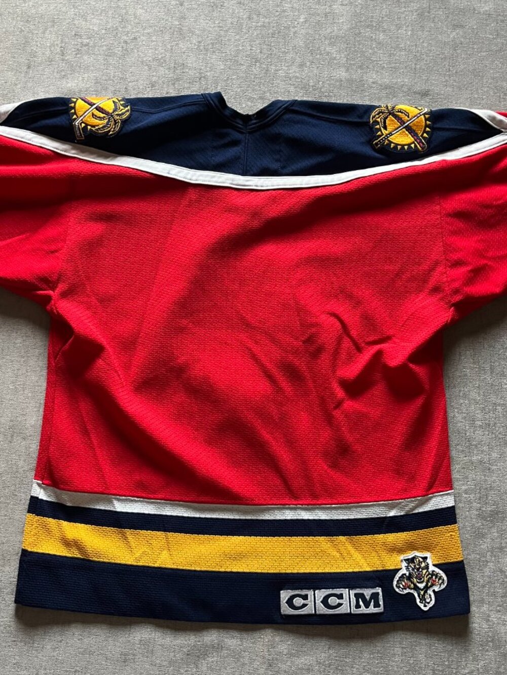 Florida Panthers CCM Jersey Youth Boys Large Red NHL Embroidered Canada - Picture 3 of 11